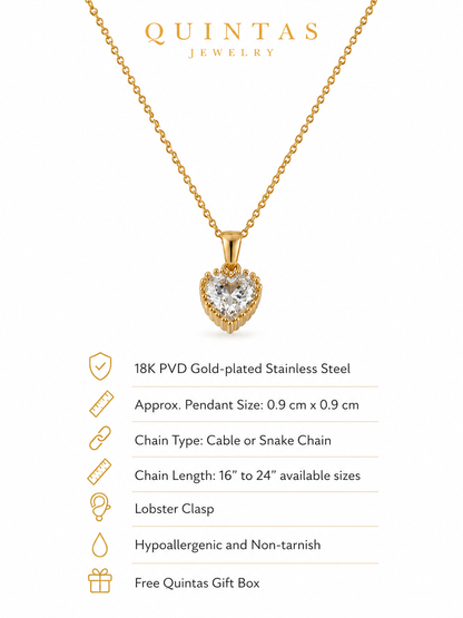 Crystal Heart Necklace