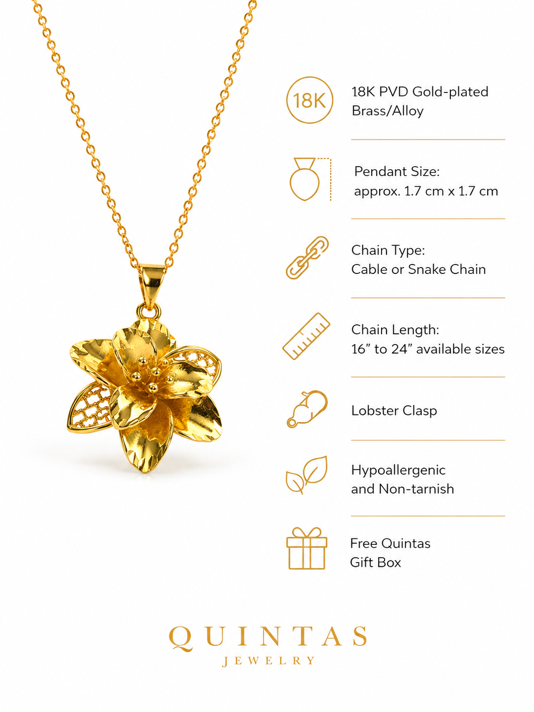 Florienne Golden Bloom Necklace