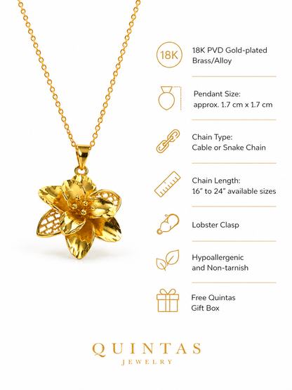 Florienne Golden Bloom Necklace