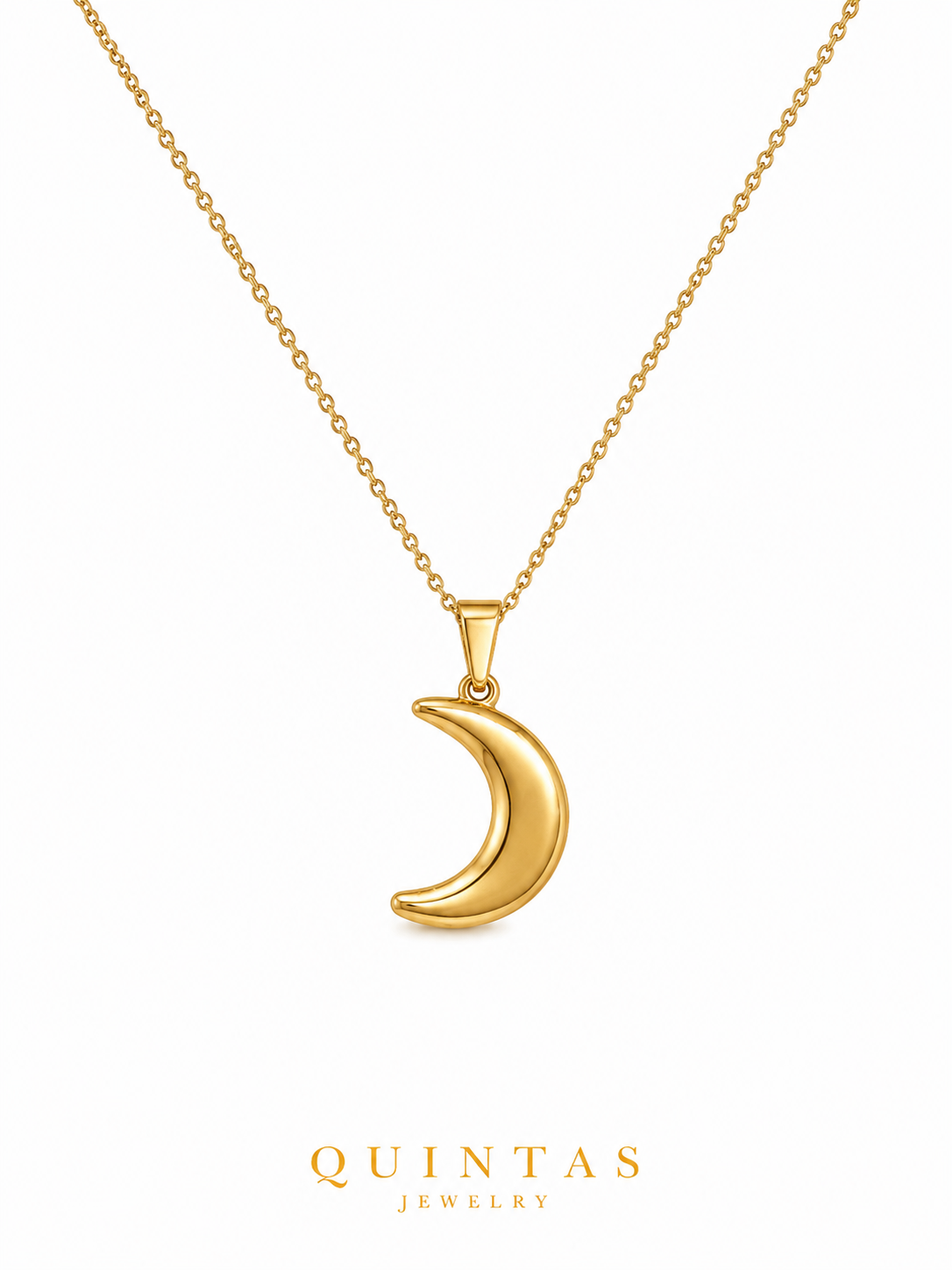 Classic Crescent Moon Necklace