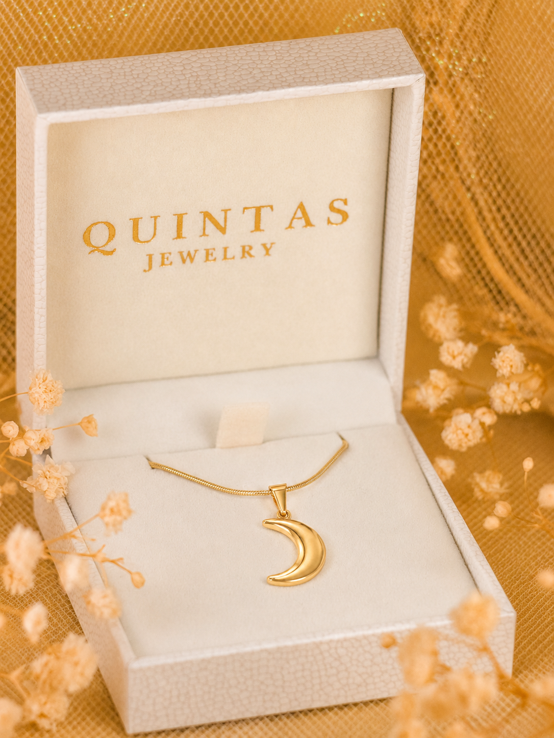 Classic Crescent Moon Necklace