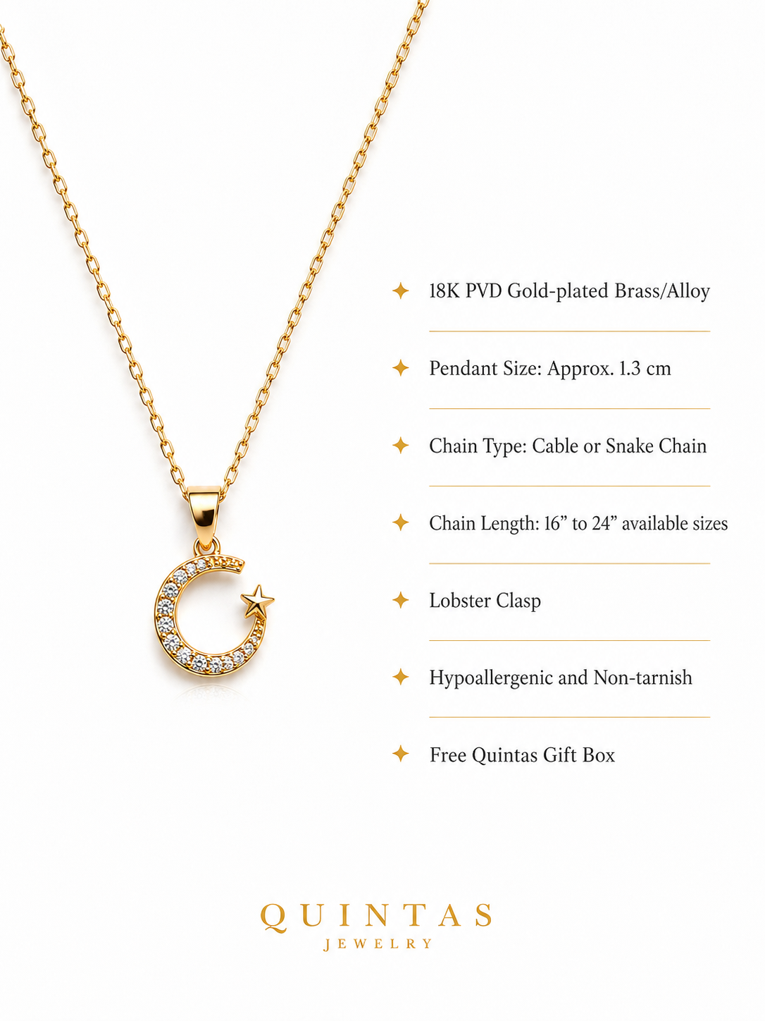 Astrid Crescent Necklace