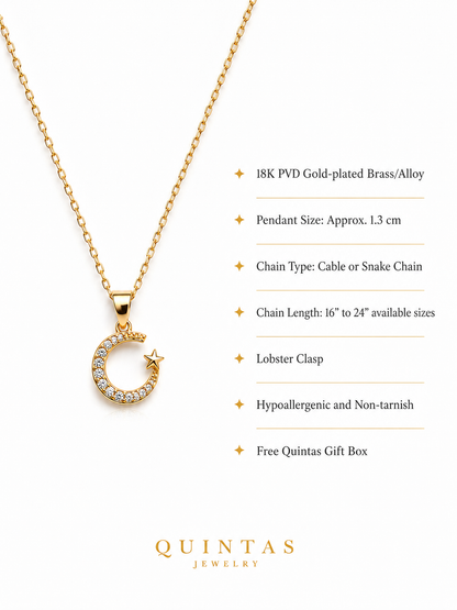 Astrid Crescent Necklace