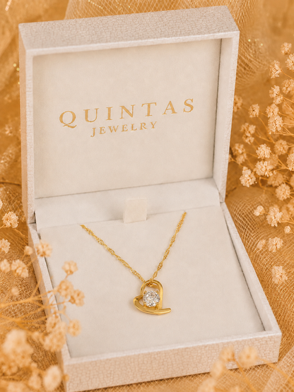 Eternal Solitaire Heart Necklace