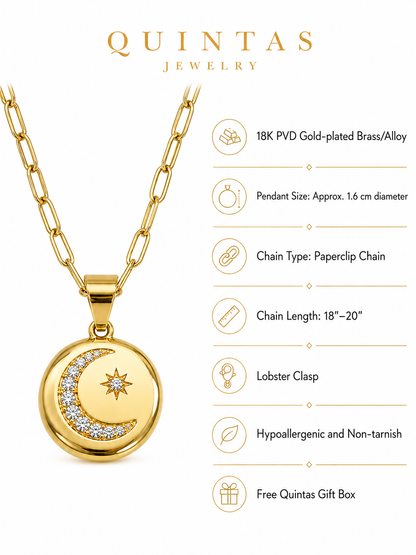 Guiding Star Medallion Necklace