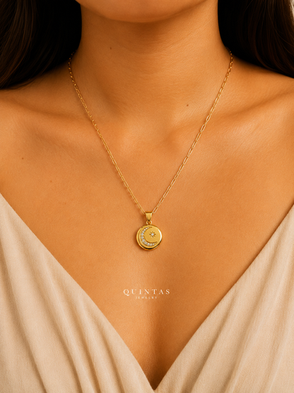 Guiding Star Medallion Necklace
