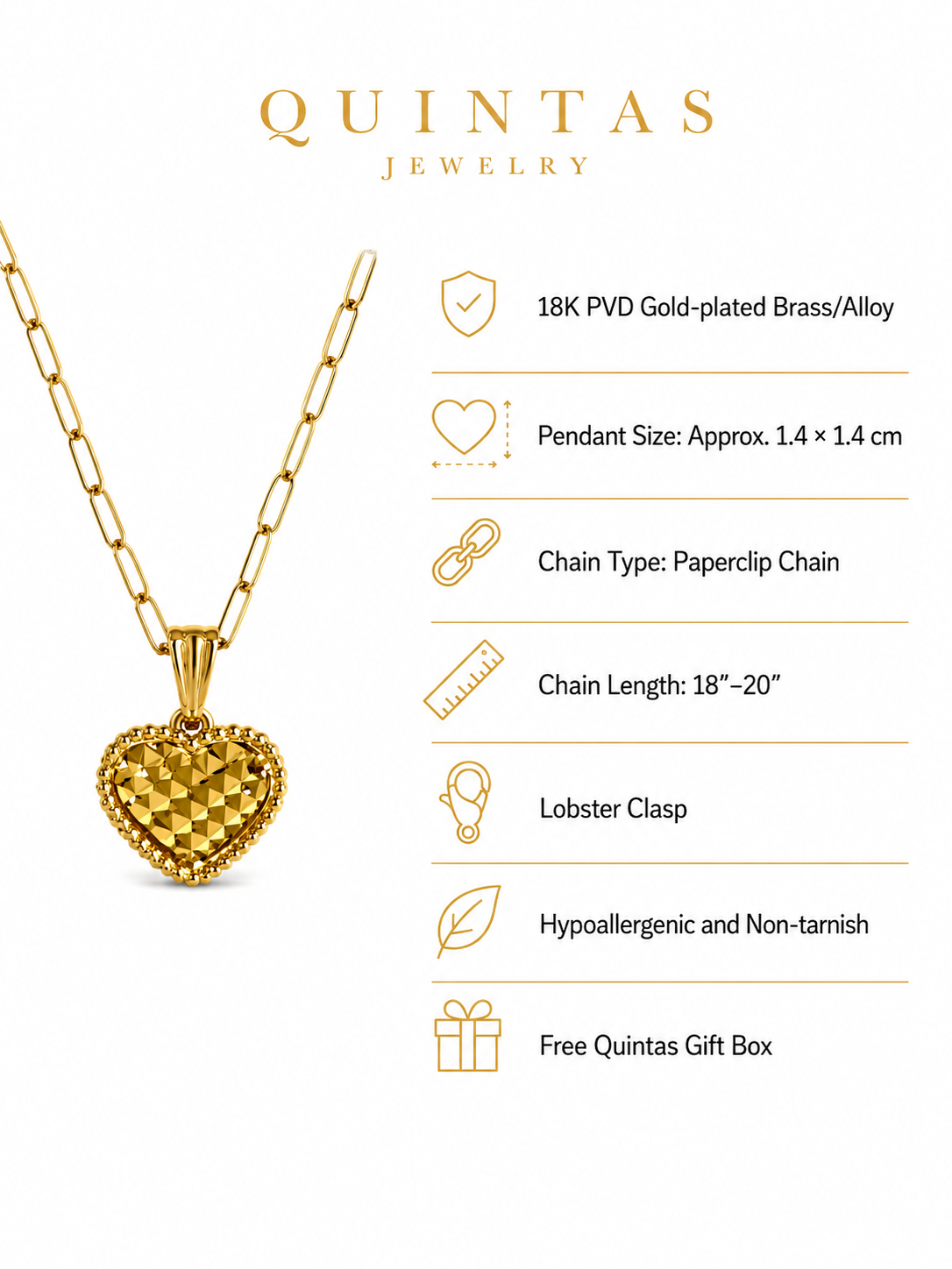 Prism Heart Necklace