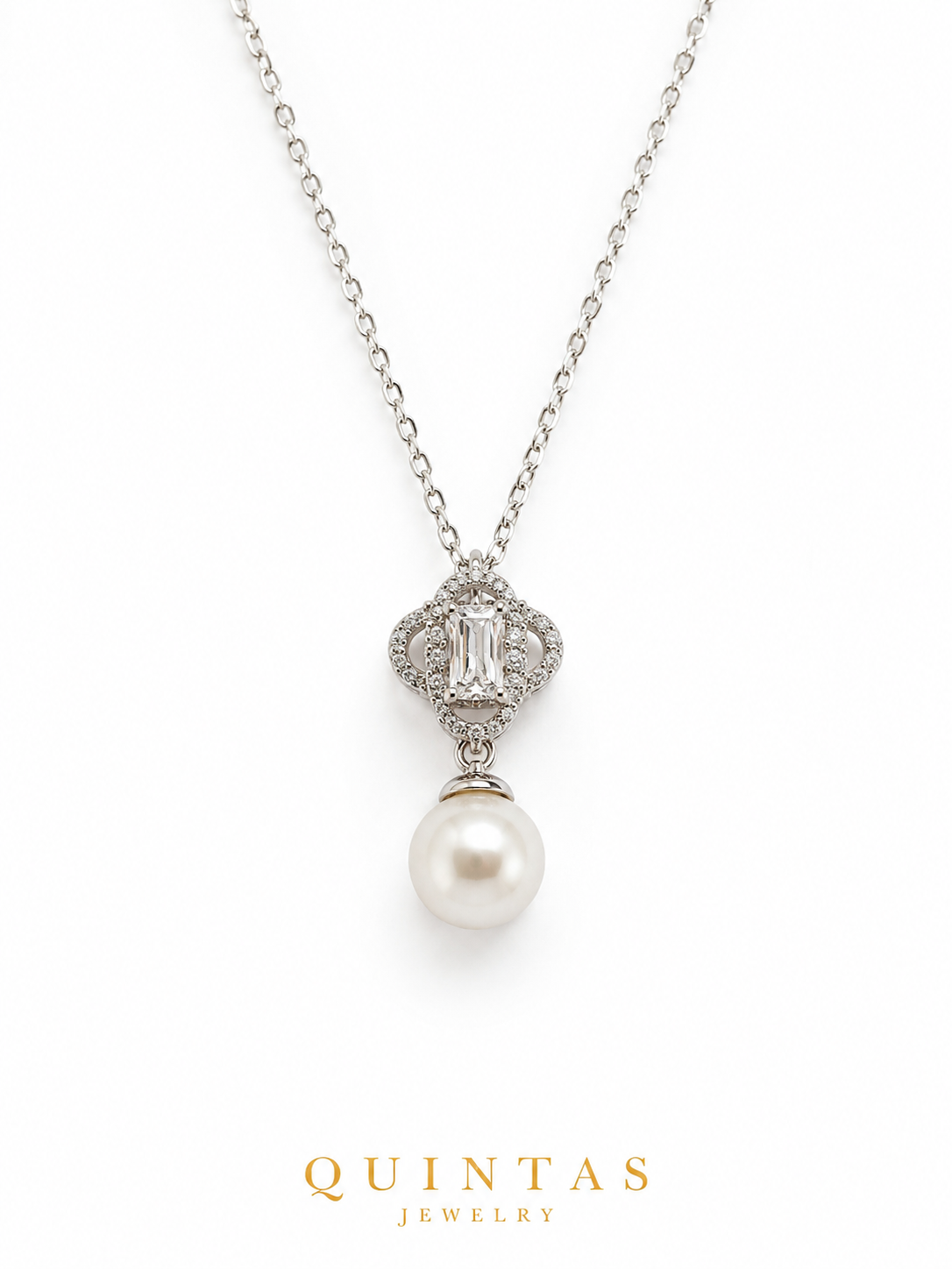 Margaux Pearl Drop Necklace