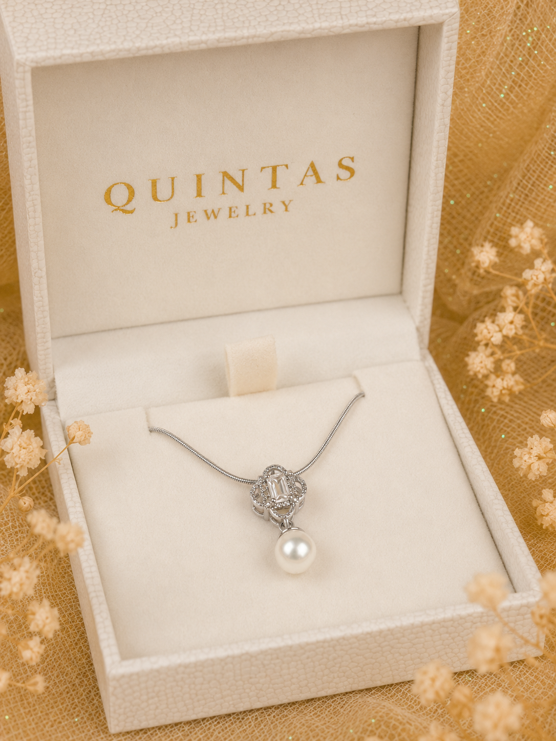 Margaux Pearl Drop Necklace