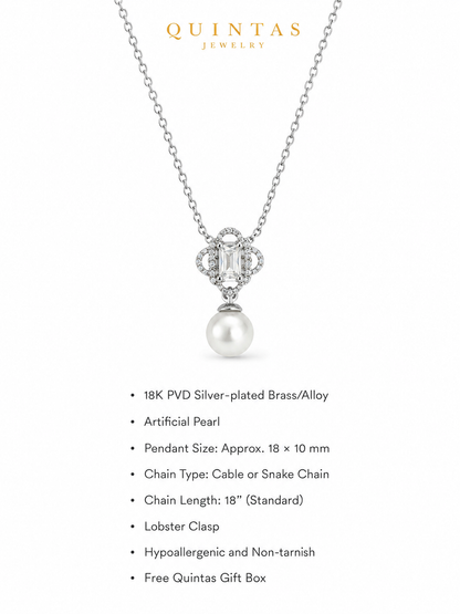 Margaux Pearl Drop Necklace