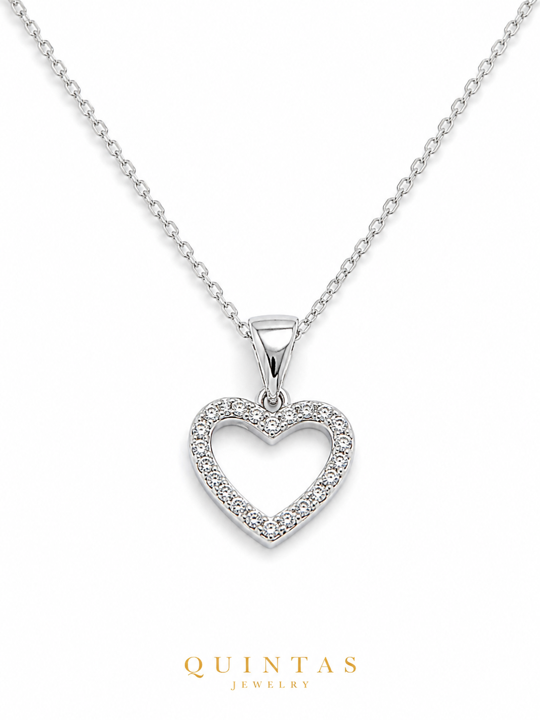 Arielle Silver Heart Necklace