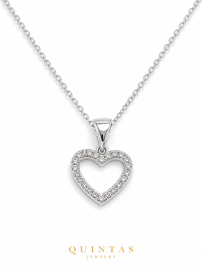 Arielle Silver Heart Necklace