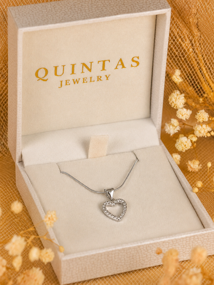 Arielle Silver Heart Necklace