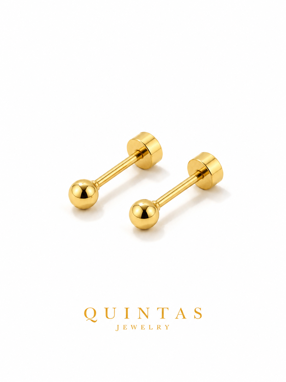 Classic Ball Flatback Earrings