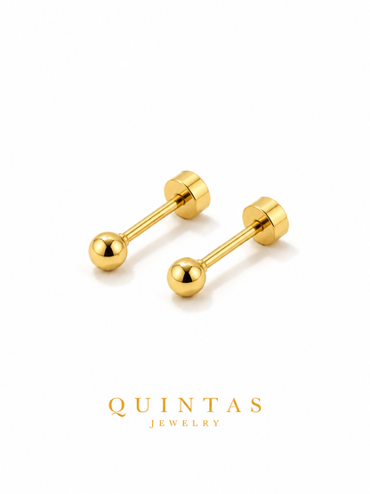 Classic Ball Flatback Earrings