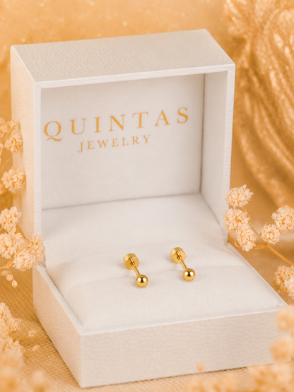 Classic Ball Flatback Earrings