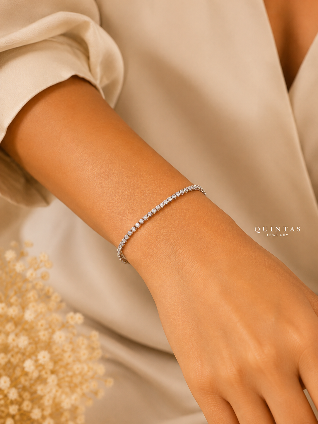Eternal Silver Tennis Bracelet