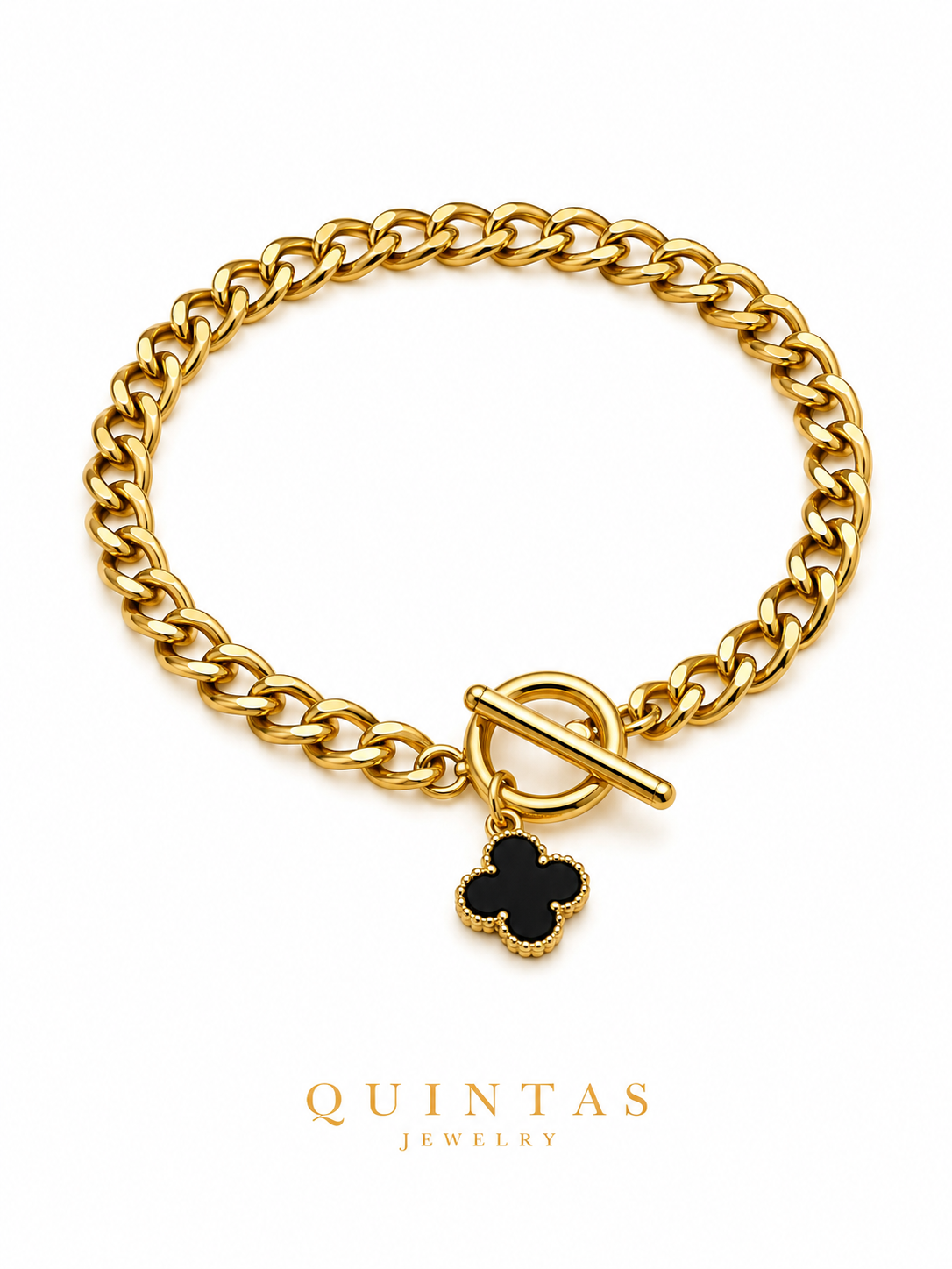 Black Clover Toggle Bracelet