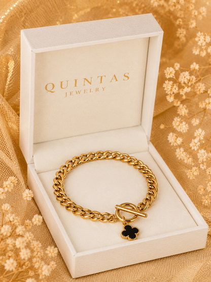 Black Clover Toggle Bracelet