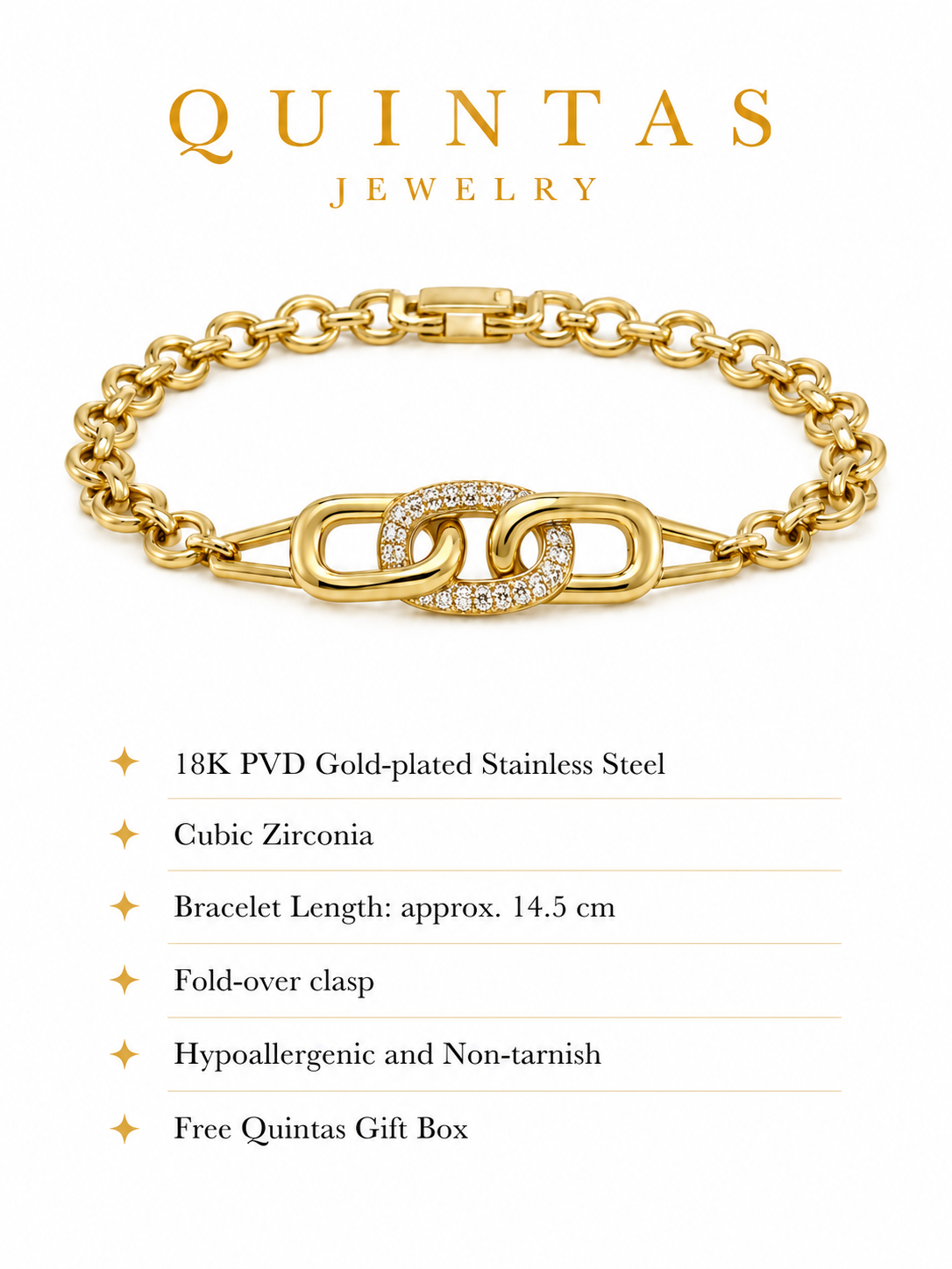 Vienna Sparkle Link Bracelet