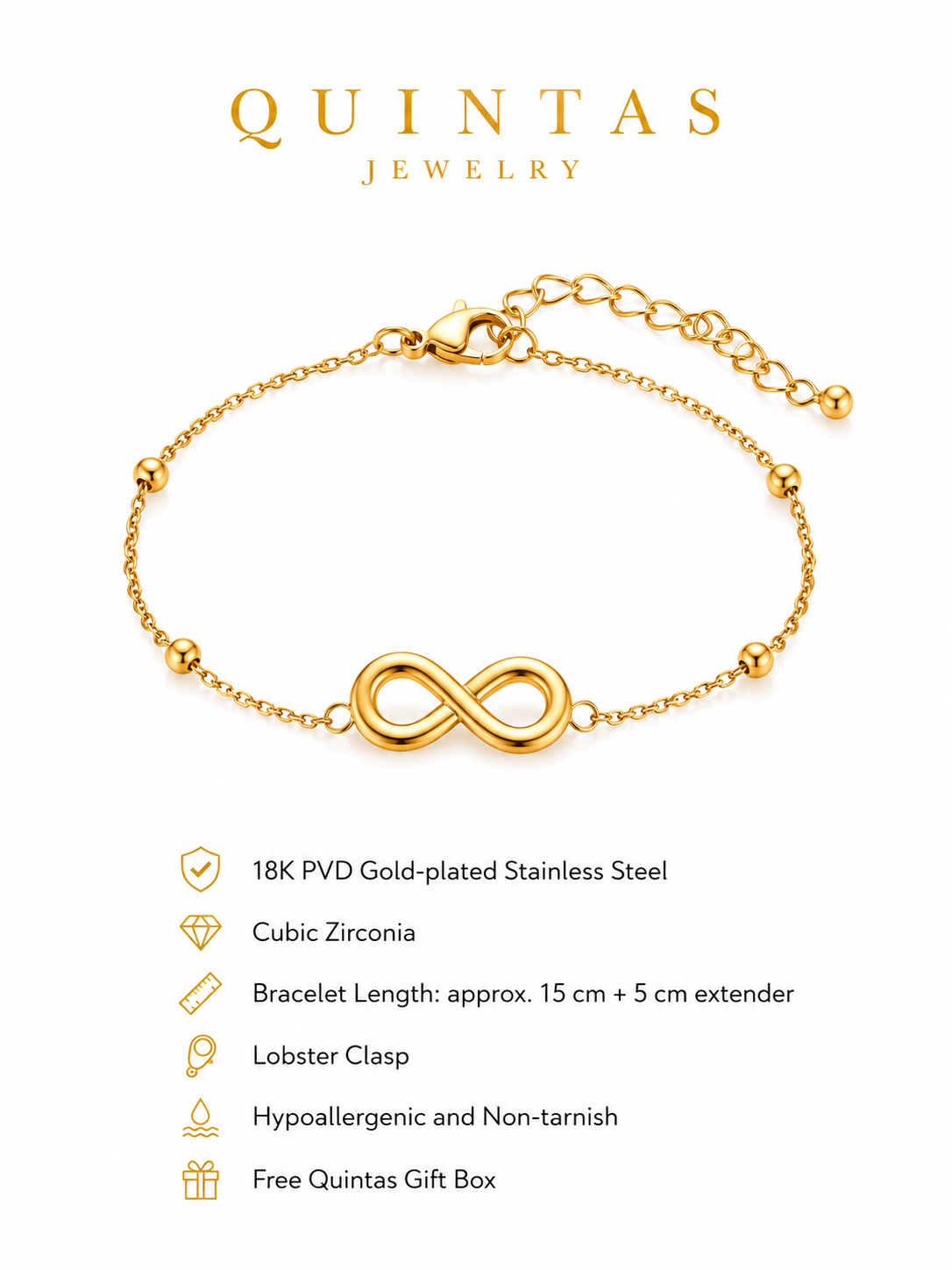 Infinity Charm Bracelet