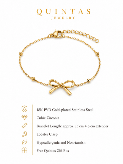 Bow Charm Bracelet