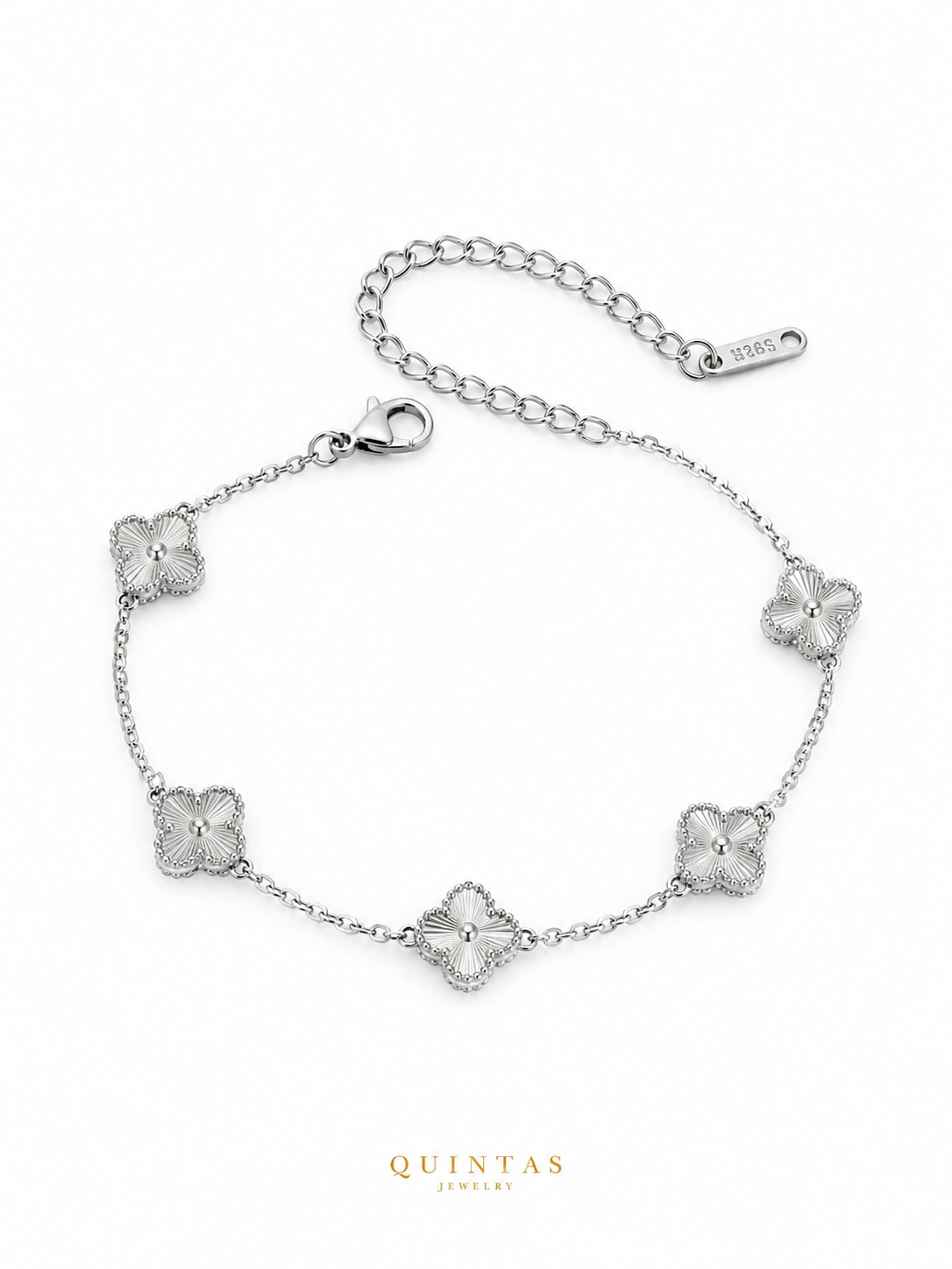 Silver Clover Bracelet