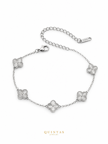 Silver Clover Bracelet