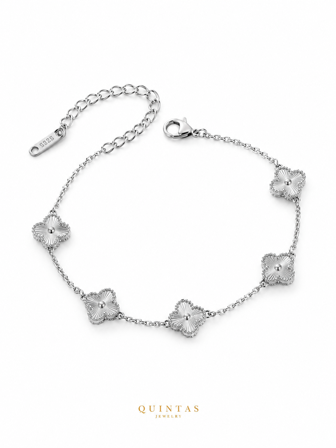 Silver Clover Bracelet