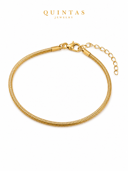 Round Snake Chain Bracelet