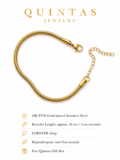 Round Snake Chain Bracelet