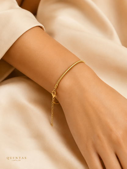 Round Snake Chain Bracelet