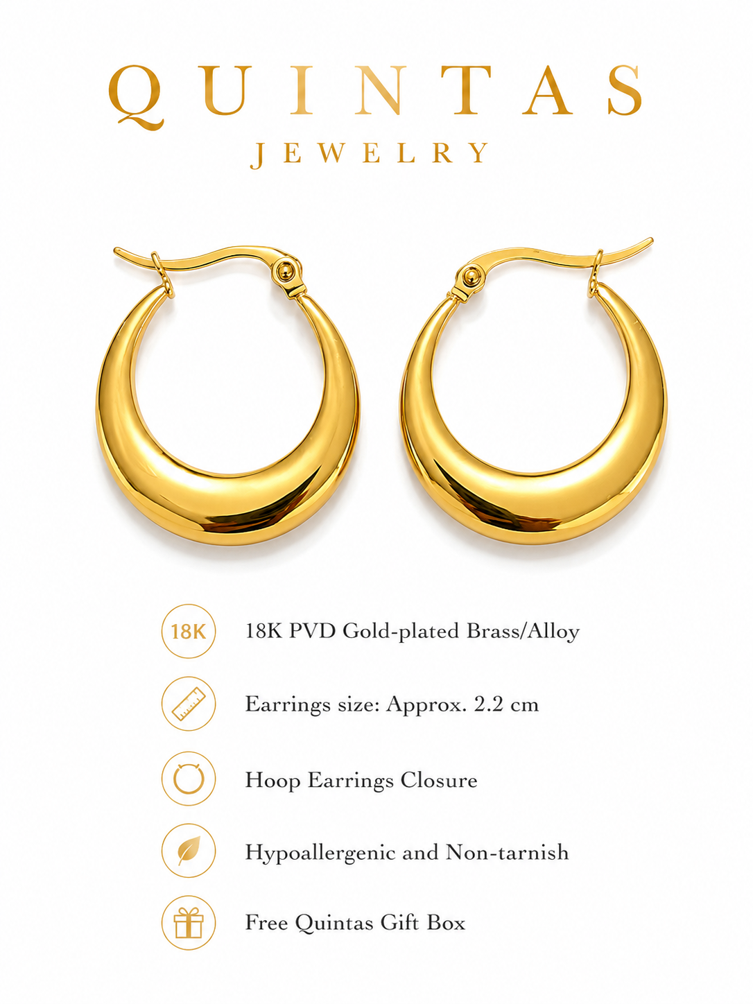 Nicola Hoop Earrings