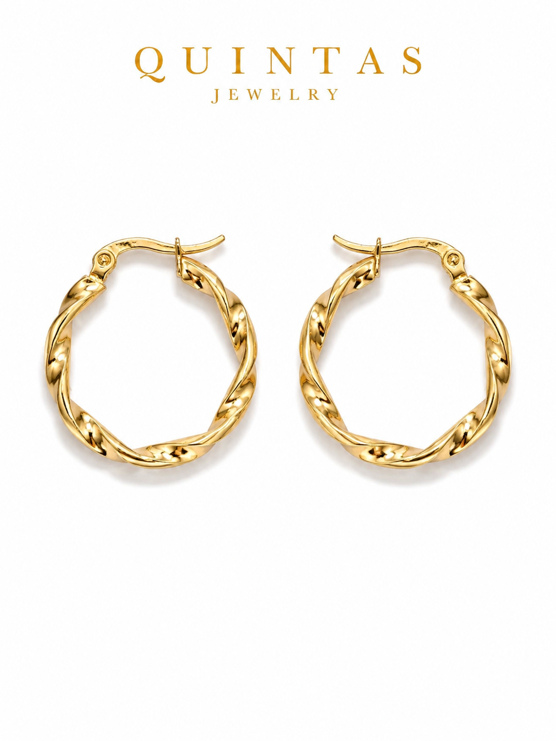 Seraphine Twisted Hoop Earrings