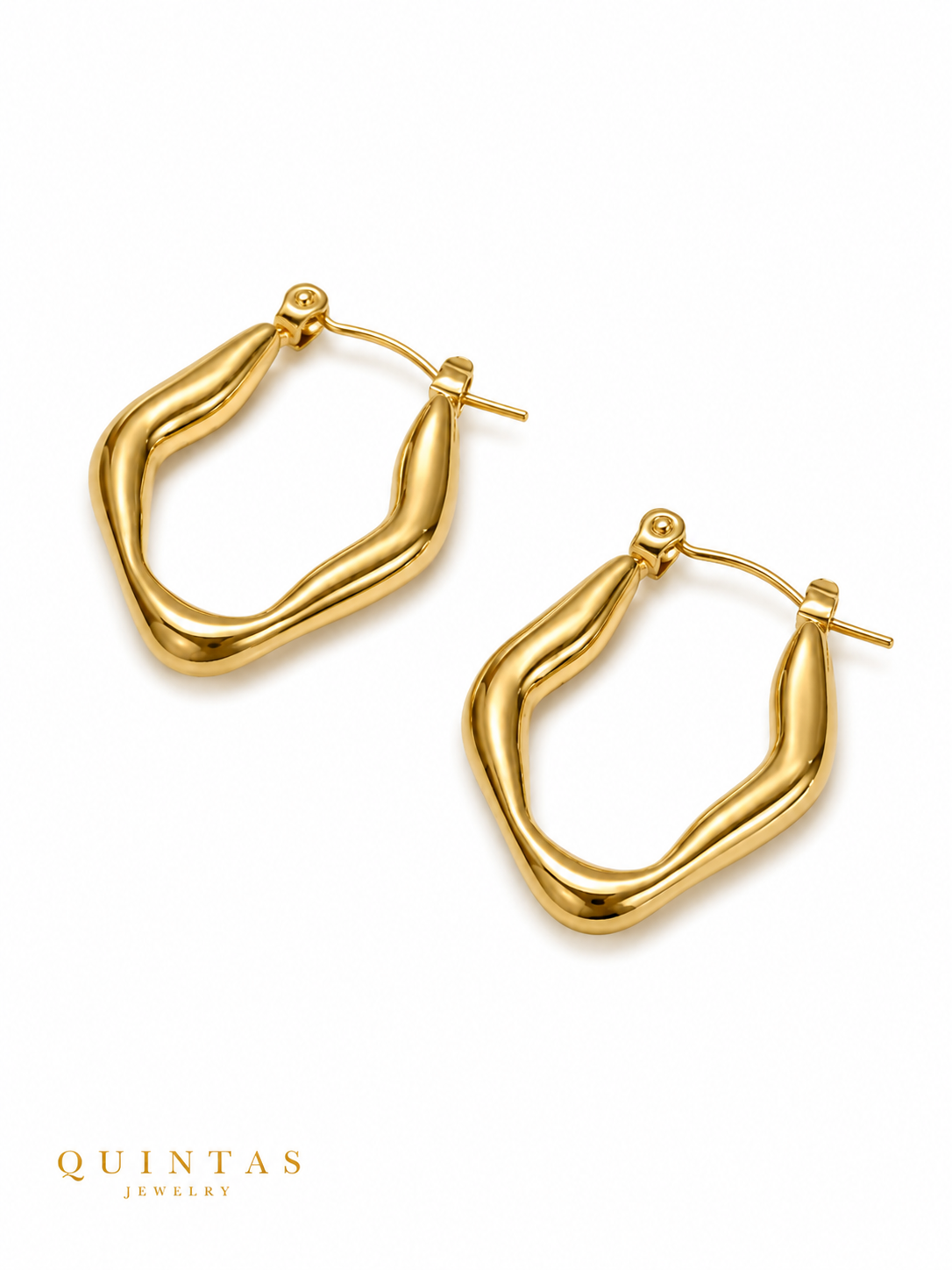 Vela Wave Hoop Earrings
