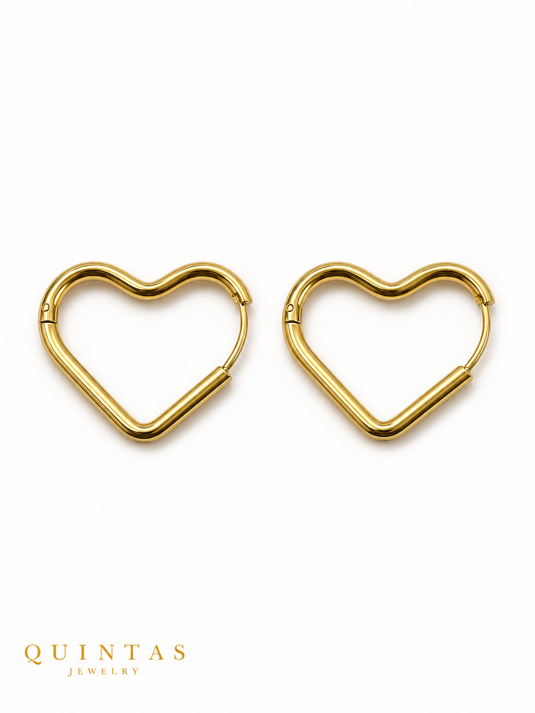 Amor Heart Hoop Earrings