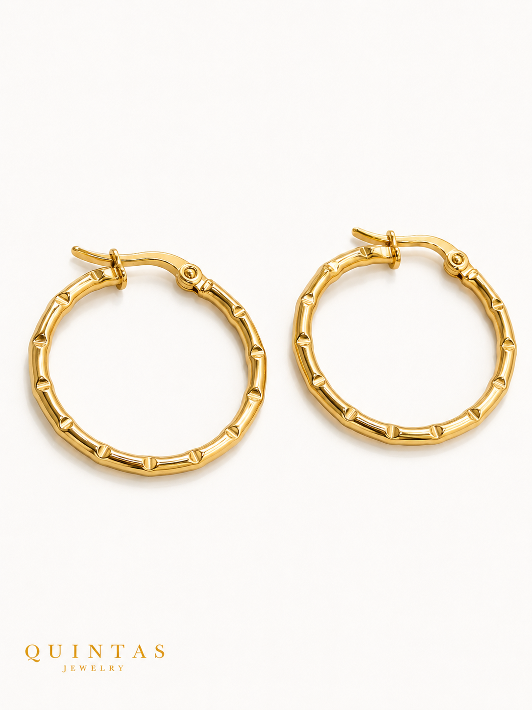 Bamboo Hoop Earrings