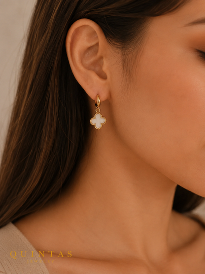Clover Hoop Earrings