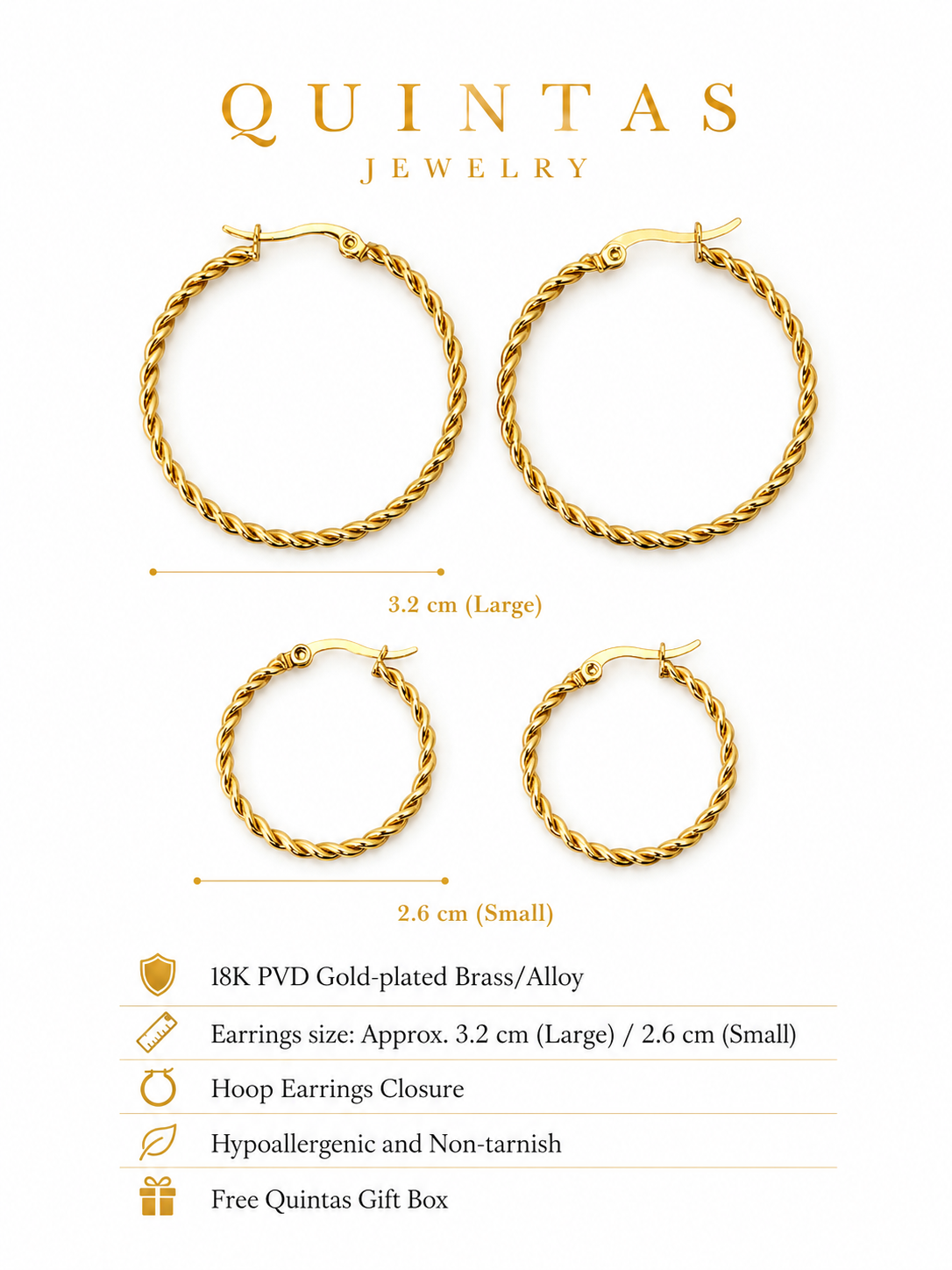 Sienna Rope Hoop Earrings