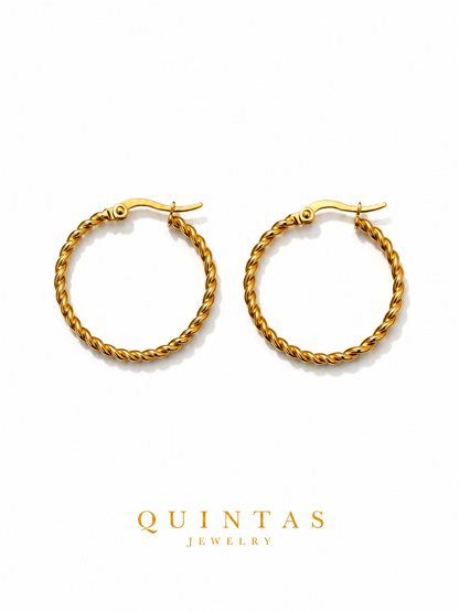Sienna Rope Hoop Earrings
