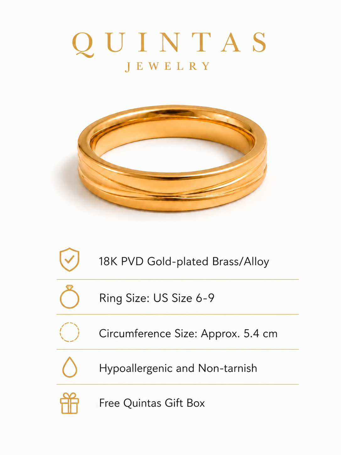 Eternal Gold Band Ring