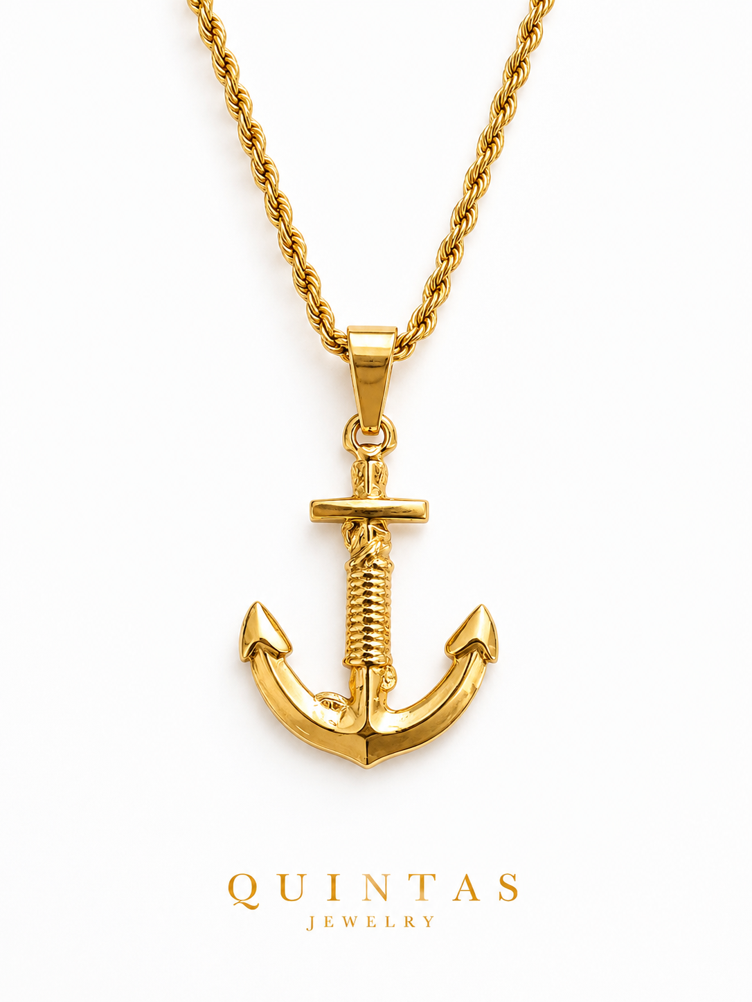 Classic Anchor Rope Necklace