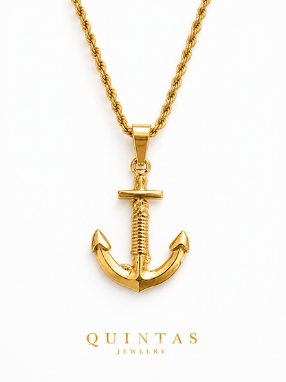 Classic Anchor Rope Necklace