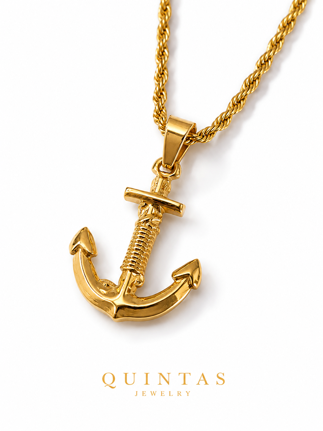 Classic Anchor Rope Necklace