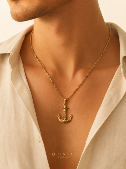 Classic Anchor Rope Necklace