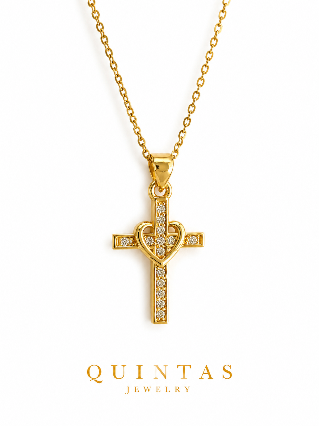 Cross Heart Necklace