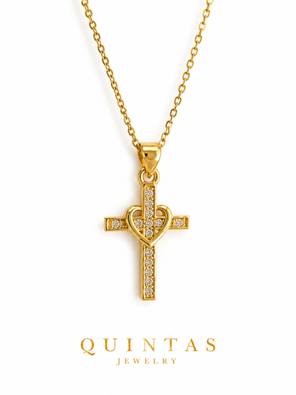 Cross Heart Necklace