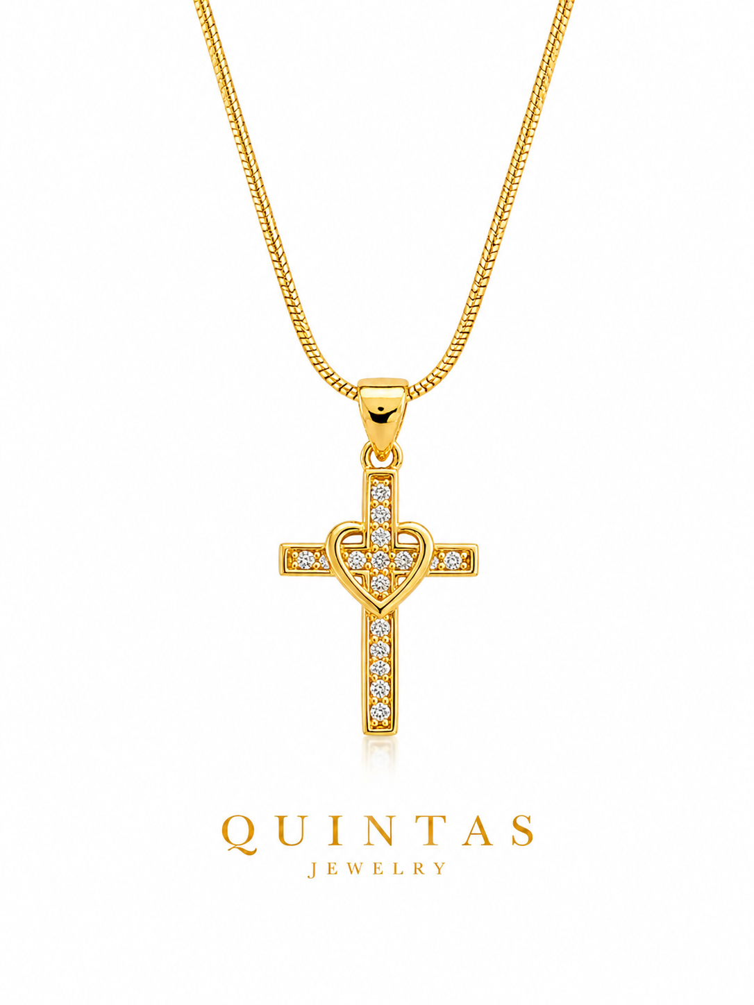 Cross Heart Necklace