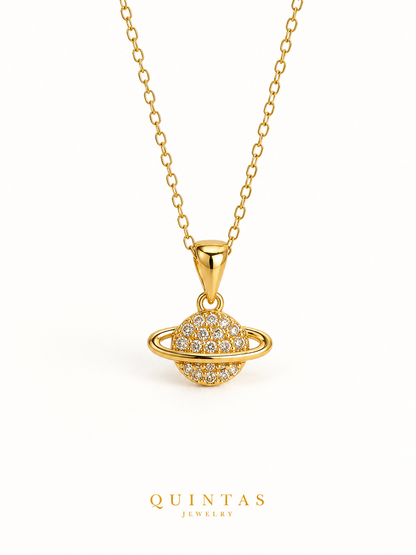 Saturn Orbit Necklace