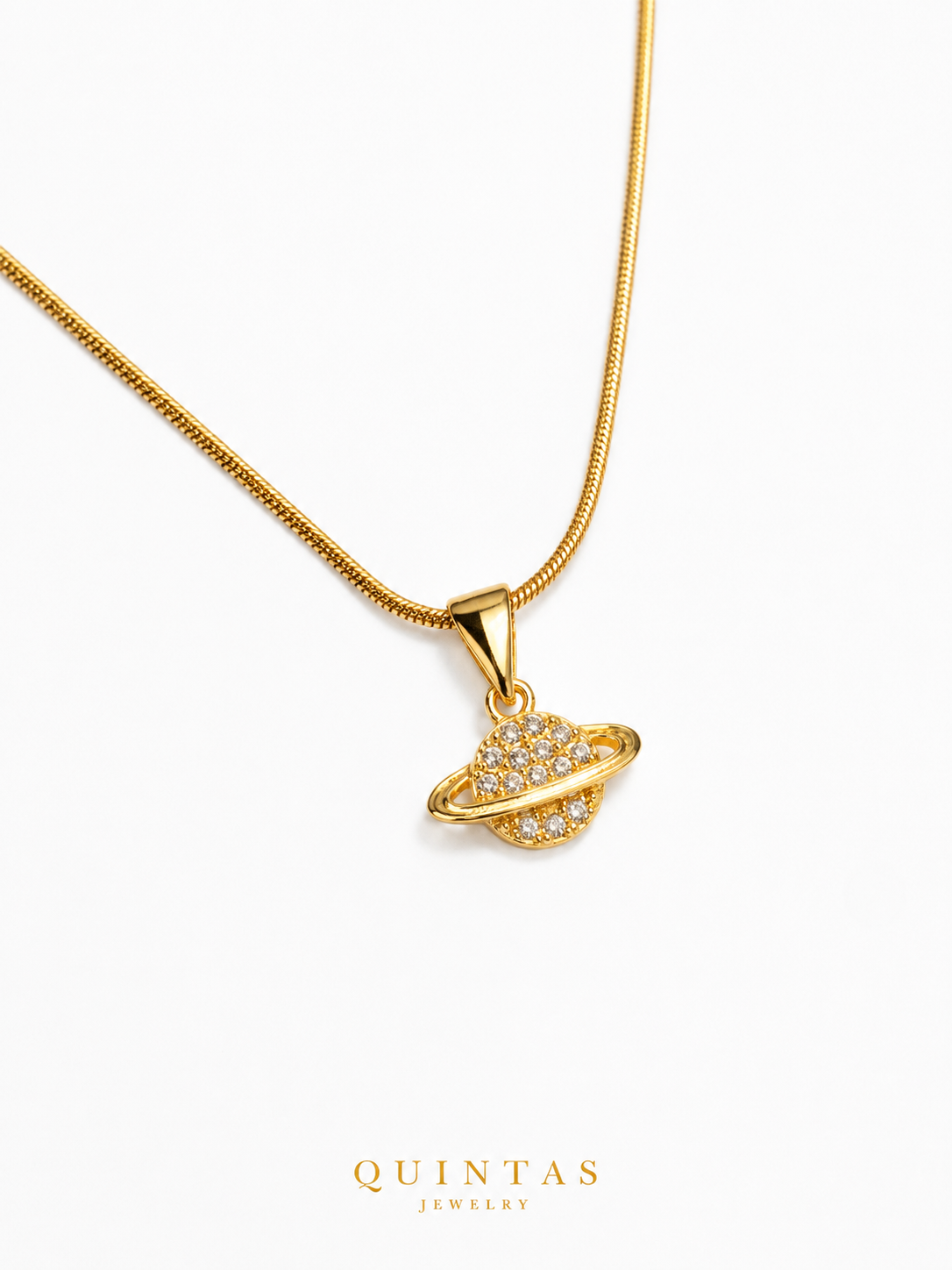 Saturn Orbit Necklace